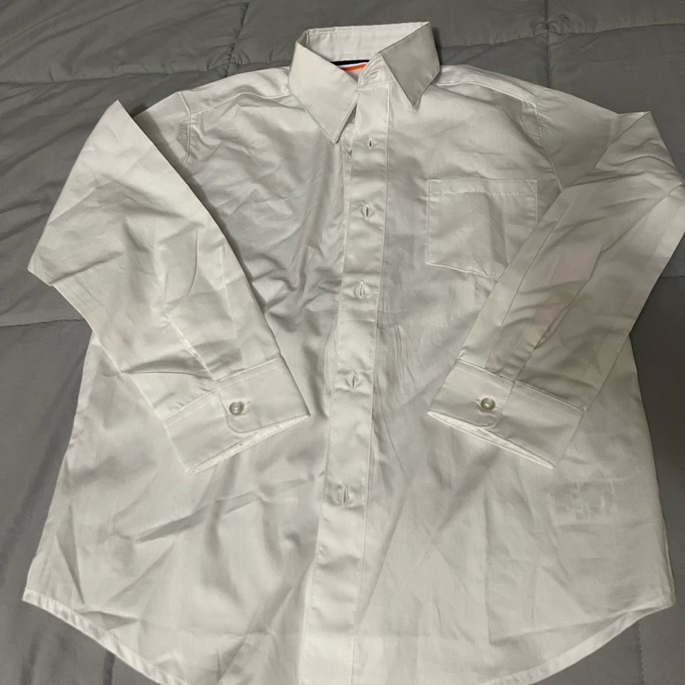 French Toast Men's White Dress Shirt